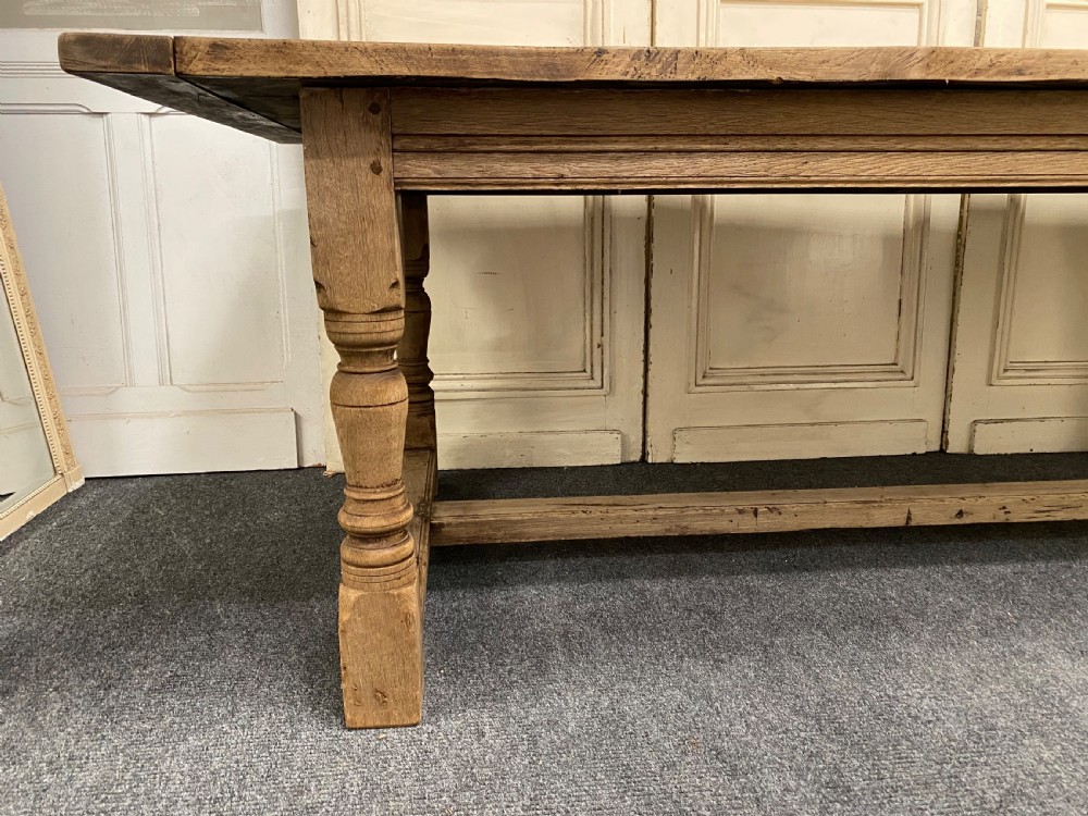 Oak Farmhouse Dining Table  View XVI