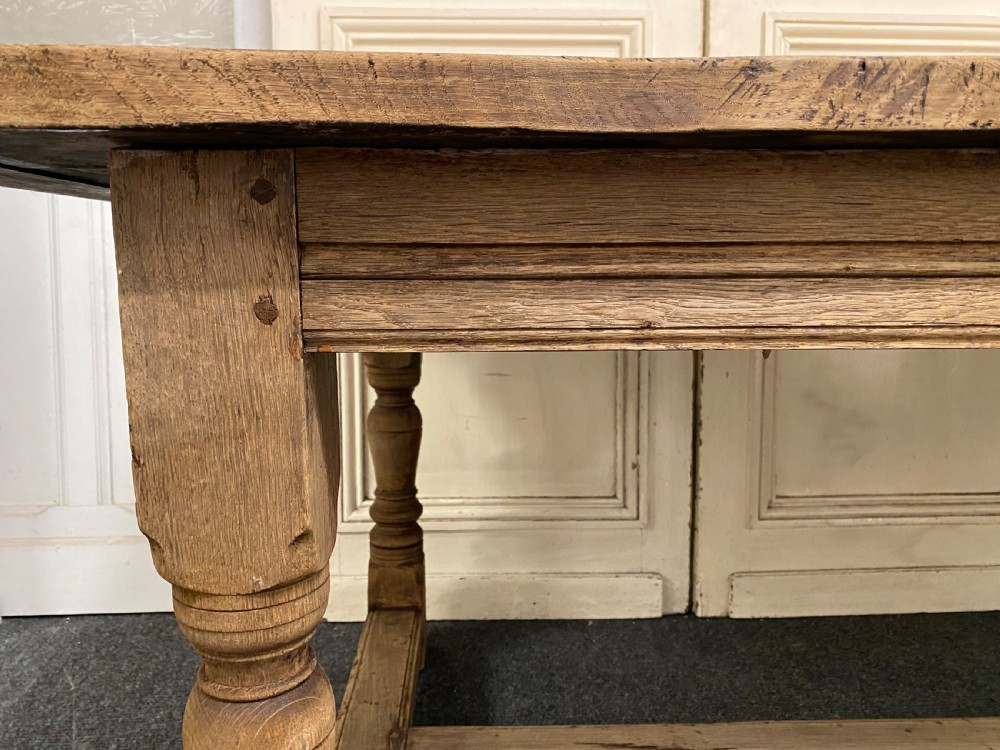 Oak Farmhouse Dining Table  View XVII