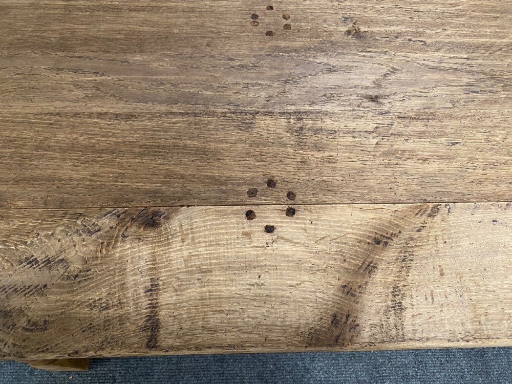 Oak Farmhouse Dining Table  View XIX