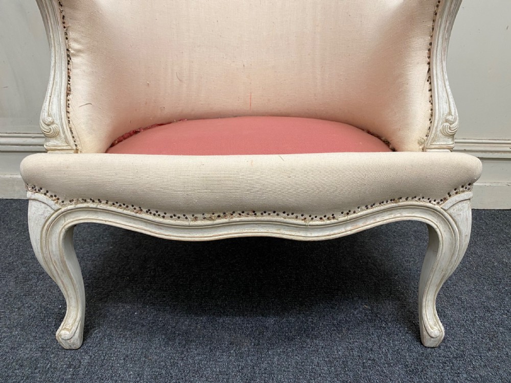 Pair French Bergere Arm Chairs View XII