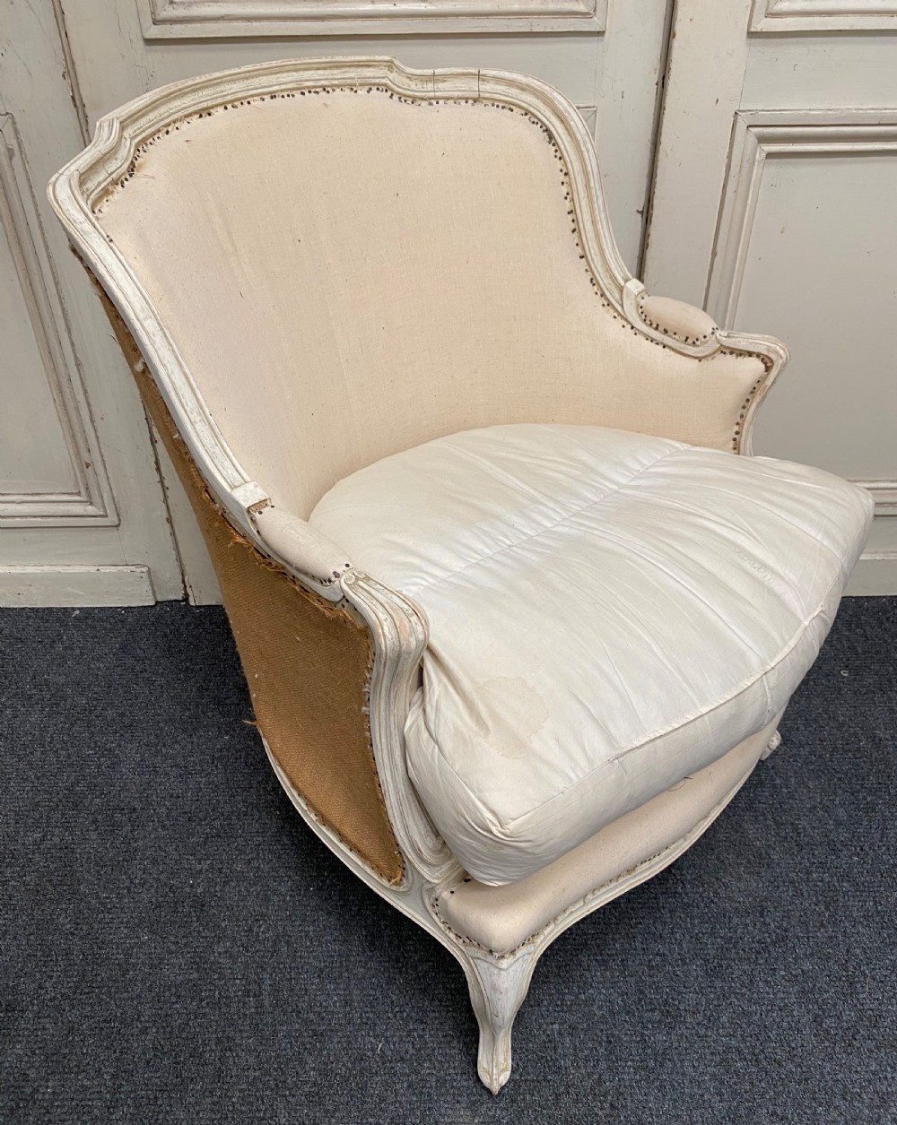 Pair French Bergere Arm Chairs View XIV