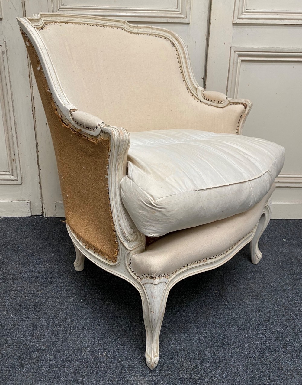 Pair French Bergere Arm Chairs View XV
