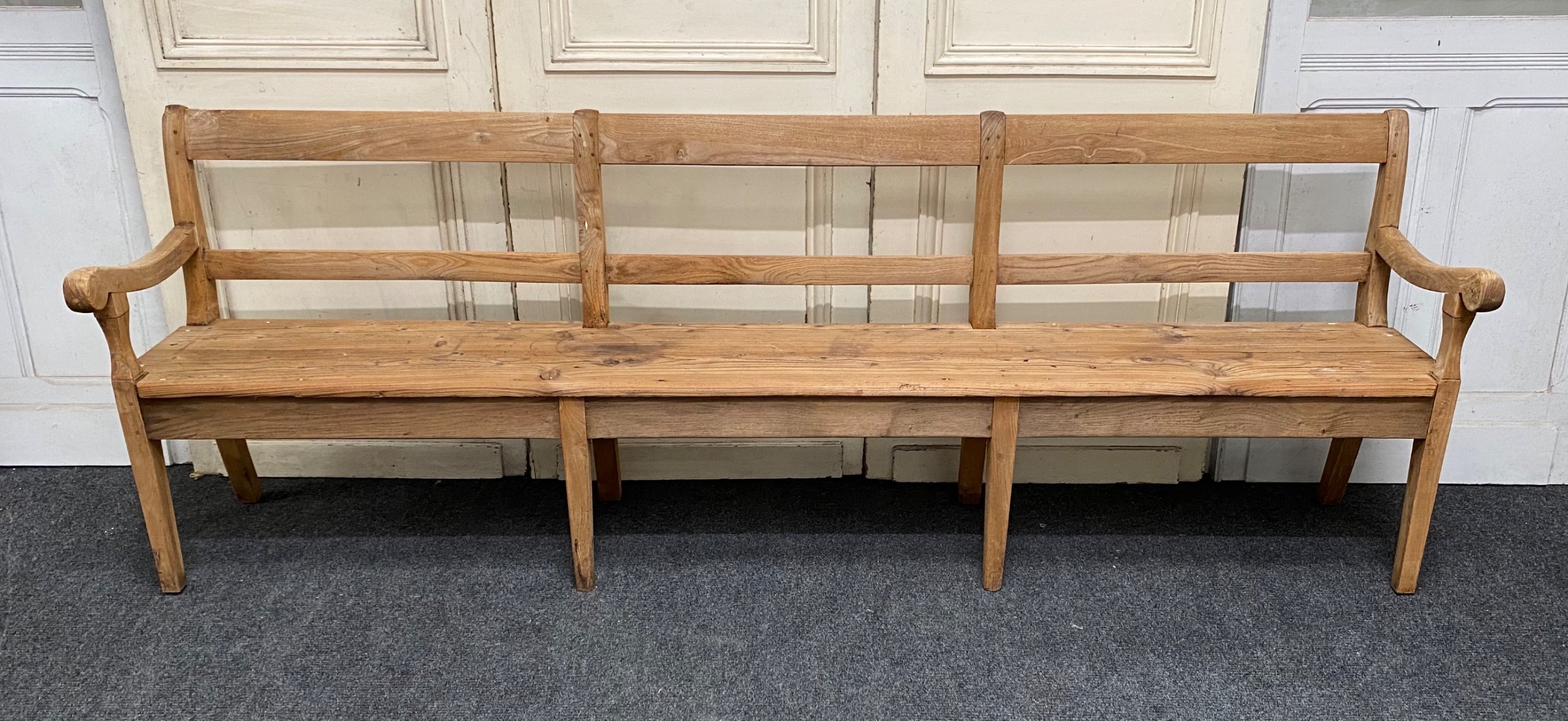 Early Long French Oak Bench