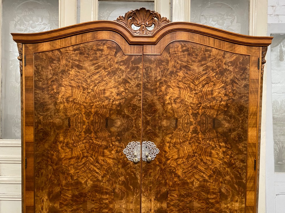 Burr Walnut Wardrobe View V