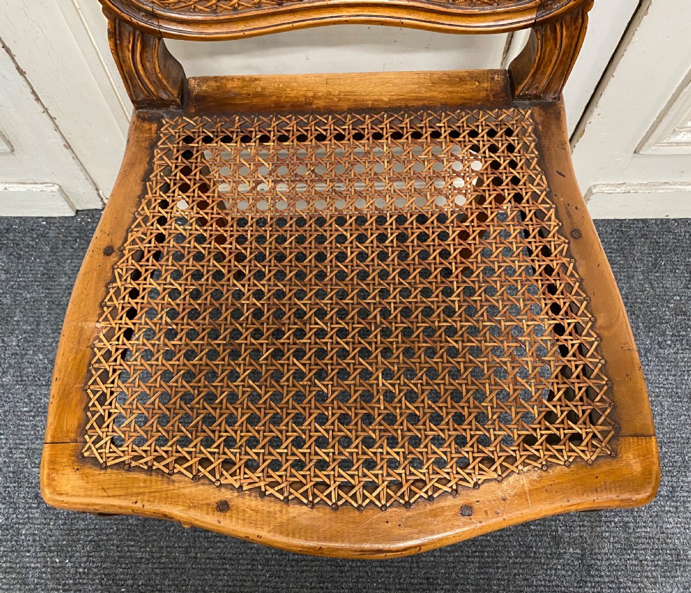 Set 6 French Walnut Dining Chairs View VIII