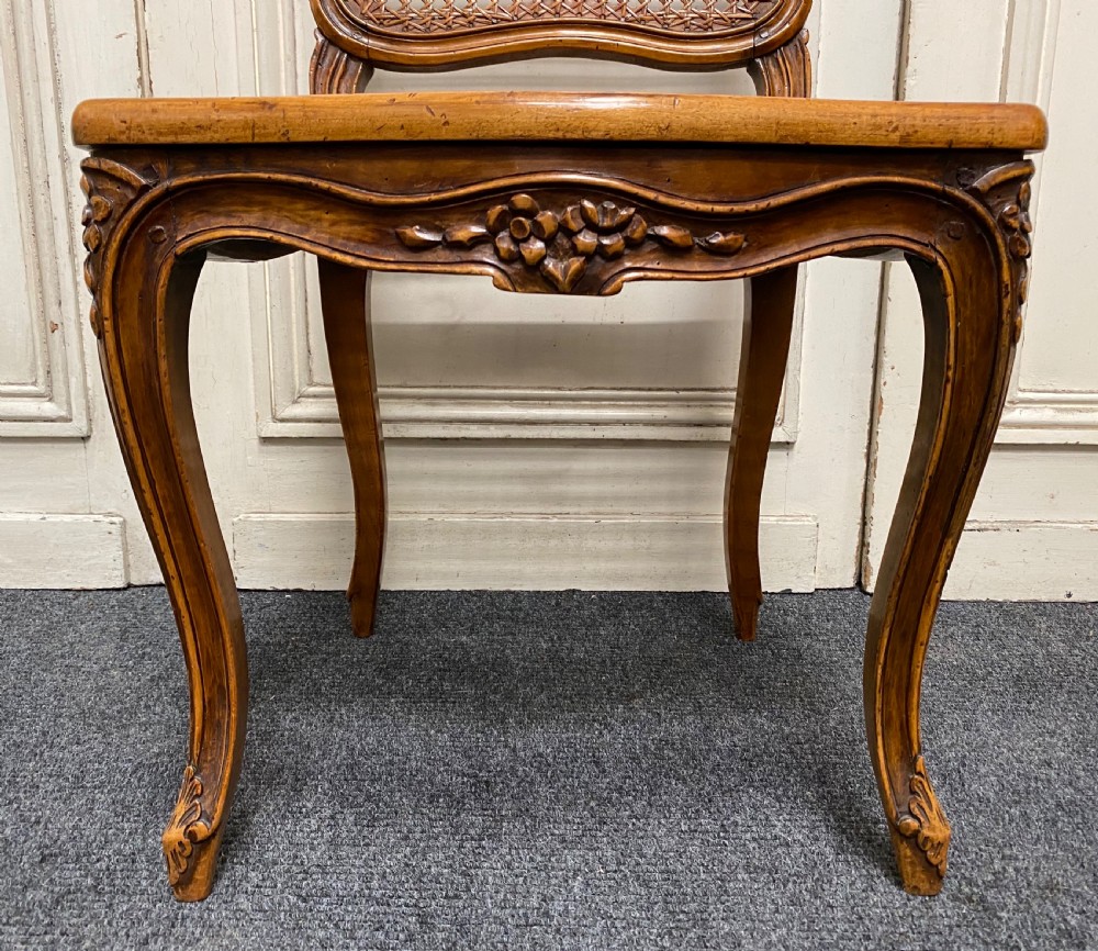 Set 6 French Walnut Dining Chairs View IX