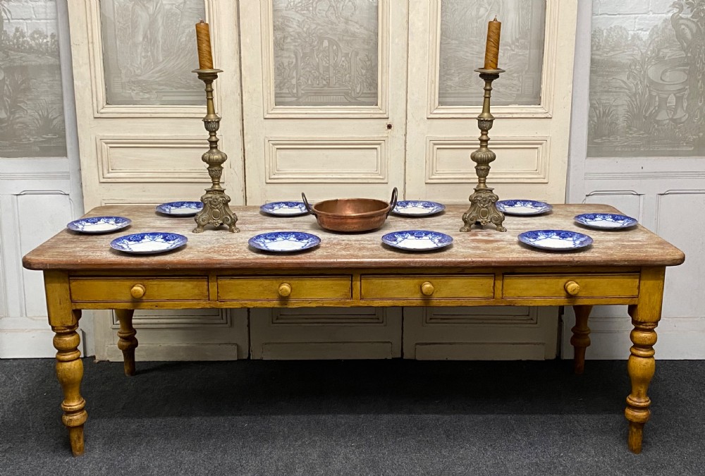 Large Country House Kitchen Dining Table View III