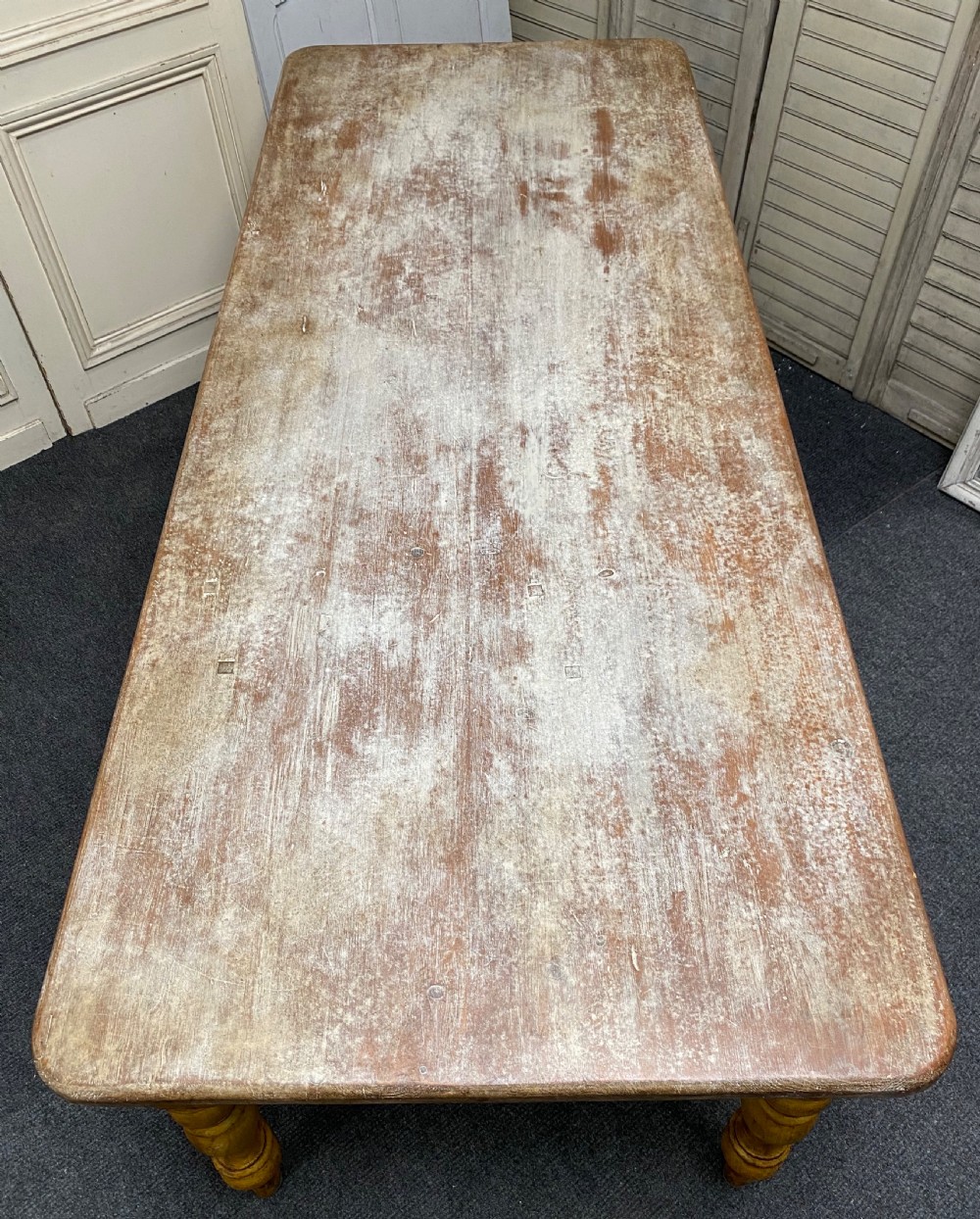 Large Country House Kitchen Dining Table View IV
