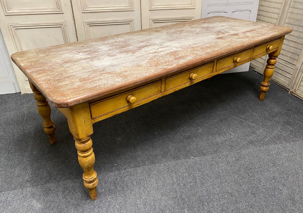 Large Country House Kitchen Dining Table View VII