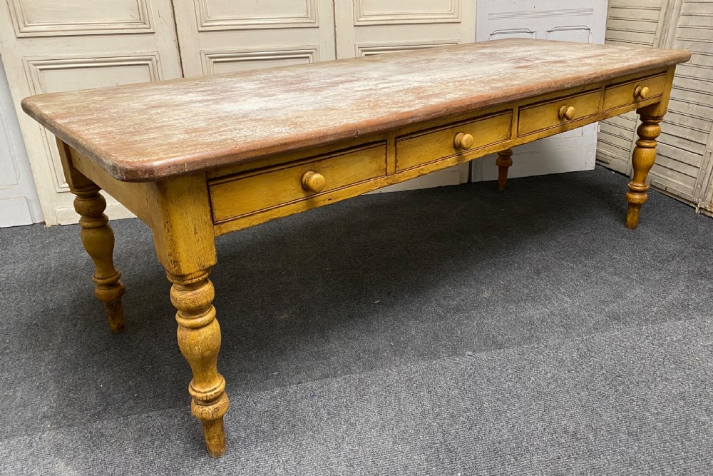 Large Country House Kitchen Dining Table View X