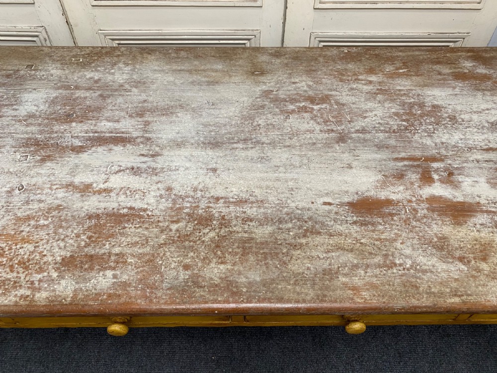 Large Country House Kitchen Dining Table View XIV