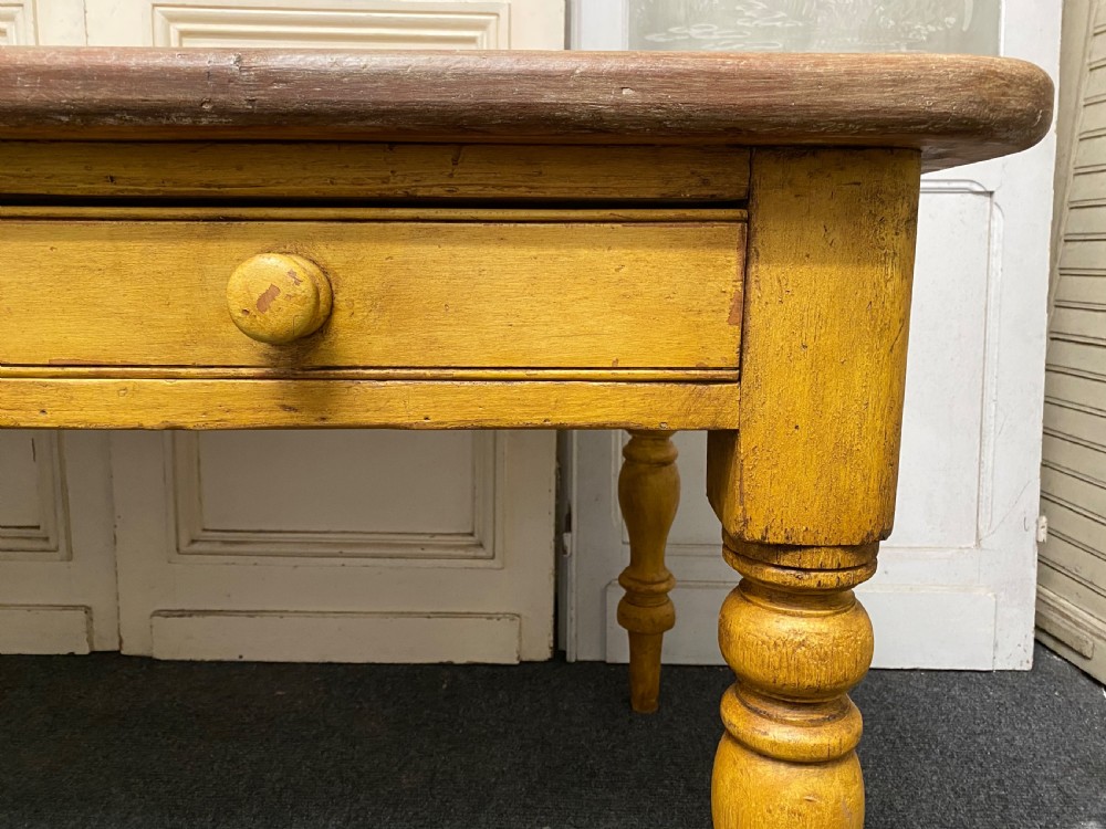 Large Country House Kitchen Dining Table View XVI
