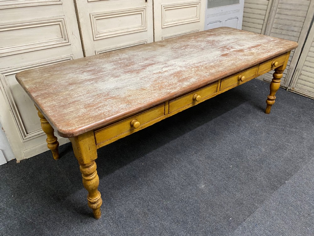 Large Country House Kitchen Dining Table View XXI
