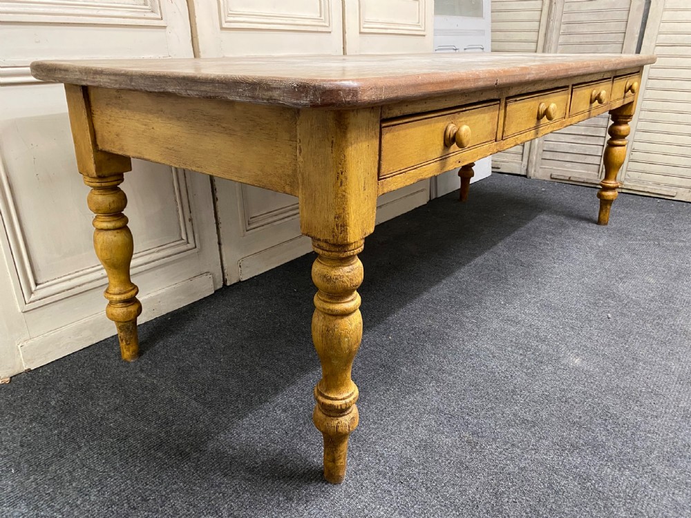 Large Country House Kitchen Dining Table View XXII