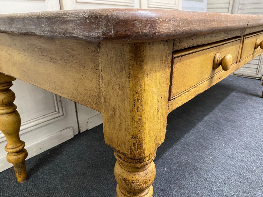 Large Country House Kitchen Dining Table View XXIII