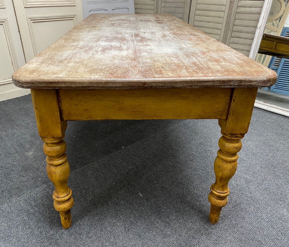 Large Country House Kitchen Dining Table View XXV