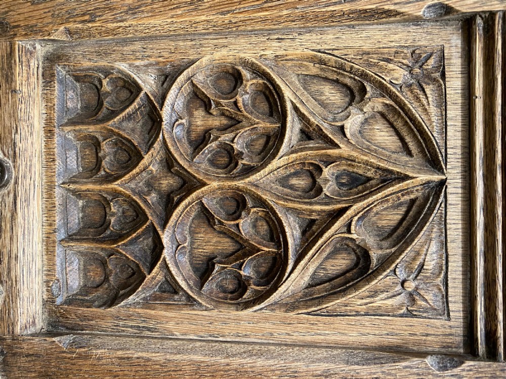 Slim Gothic Oak Cupboard  View VIII