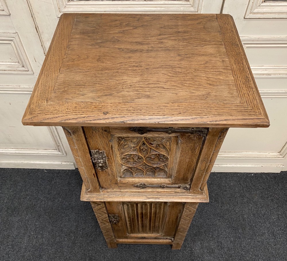 Slim Gothic Oak Cupboard  View XII