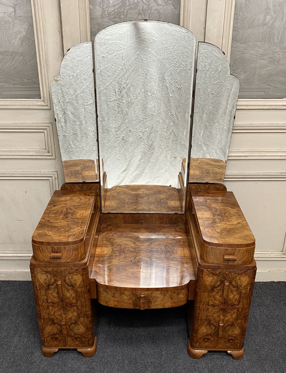 Burr Walnut Art Deco Dressing Table