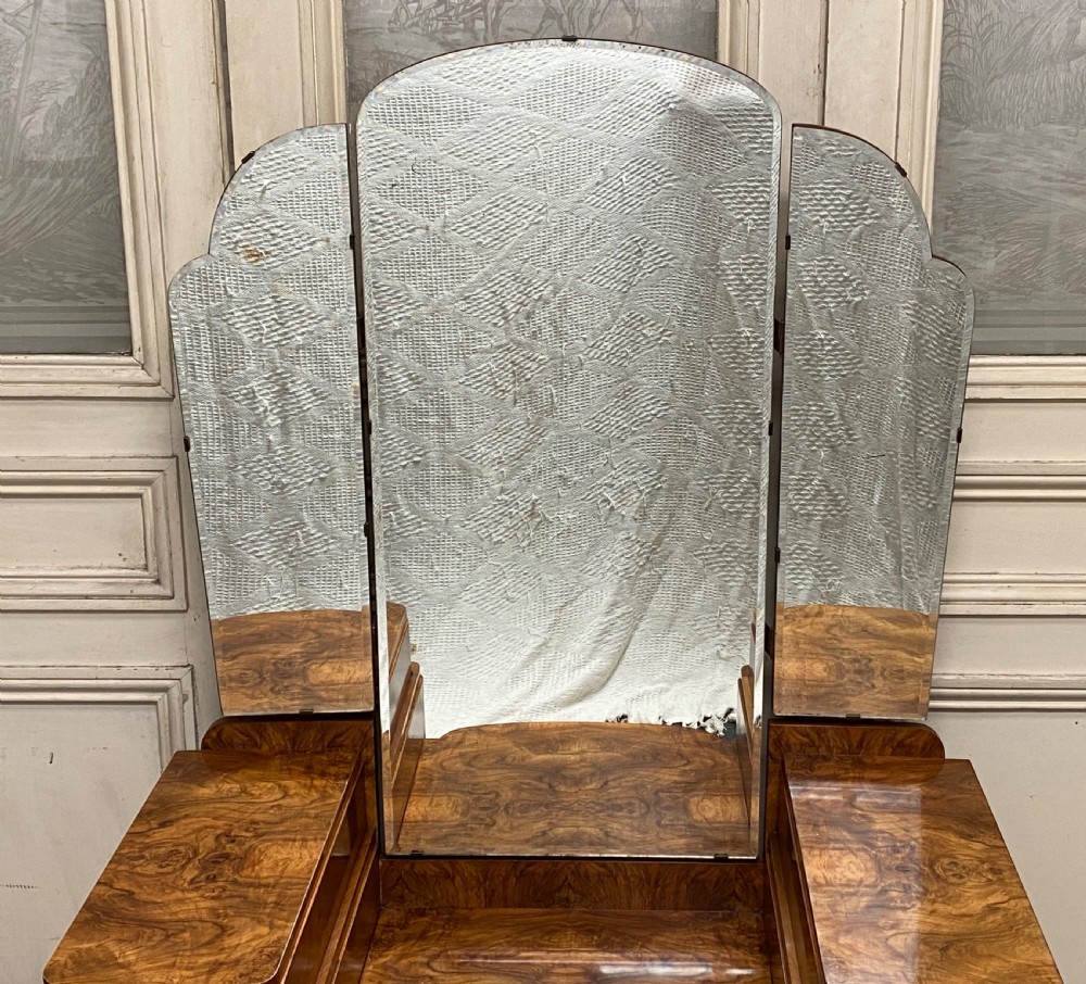 Burr Walnut Art Deco Dressing Table View III