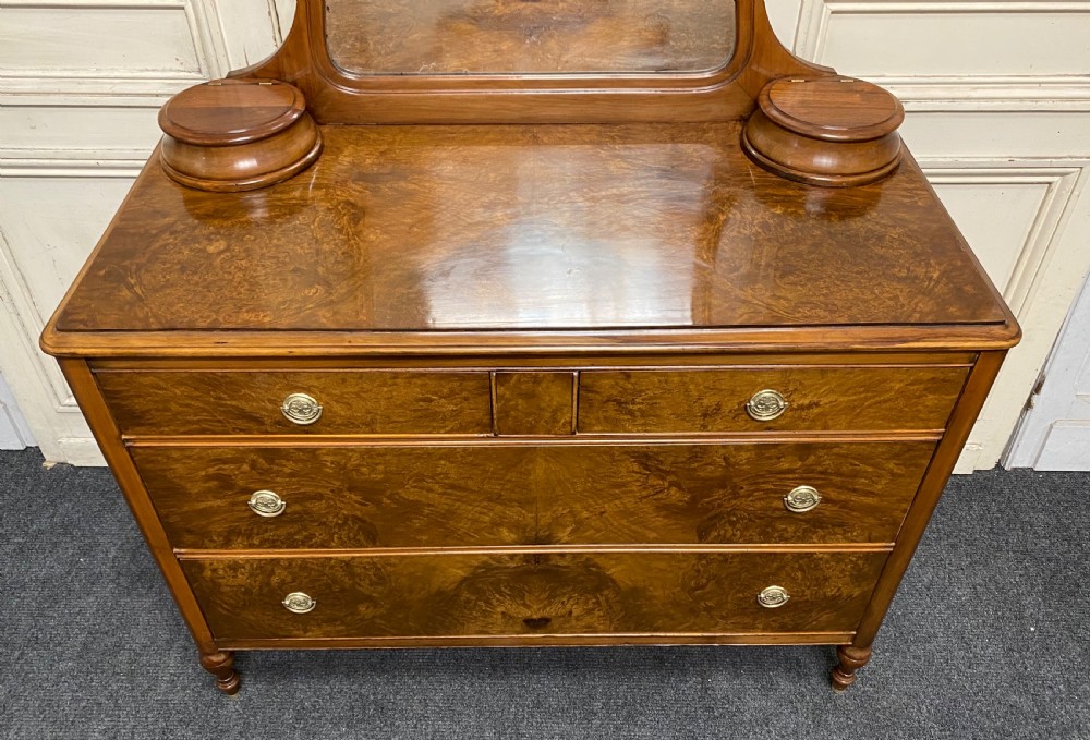 American Burr Walnut Dressing Chest View II