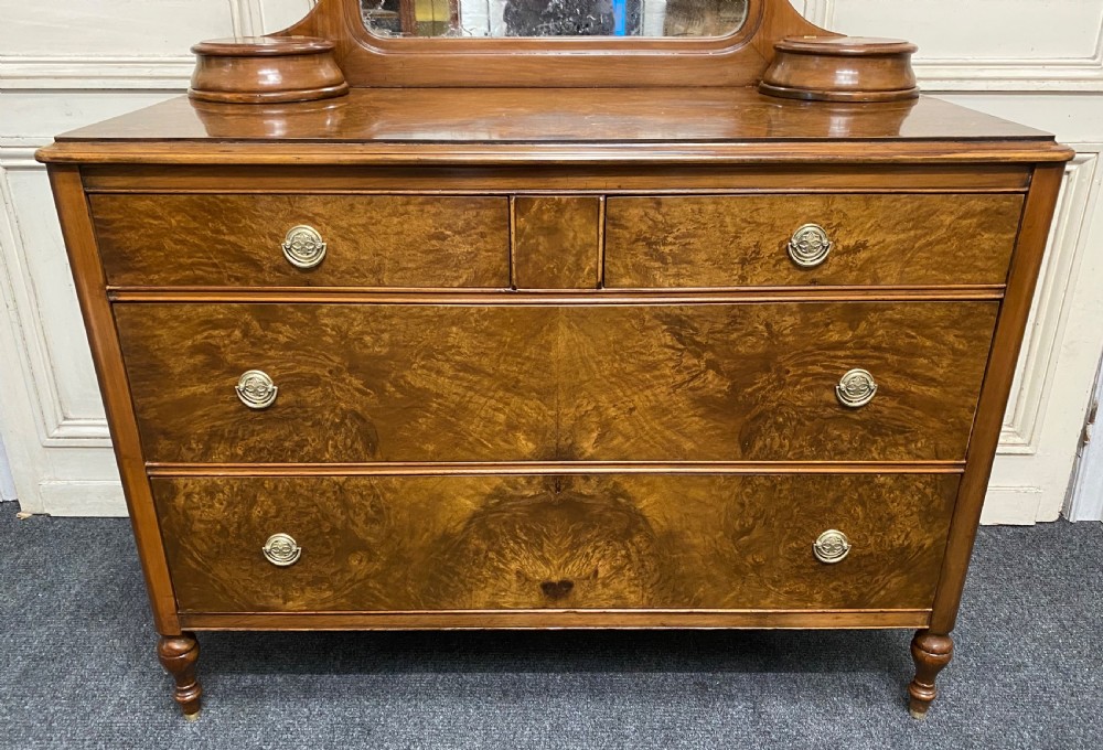 American Burr Walnut Dressing Chest View III