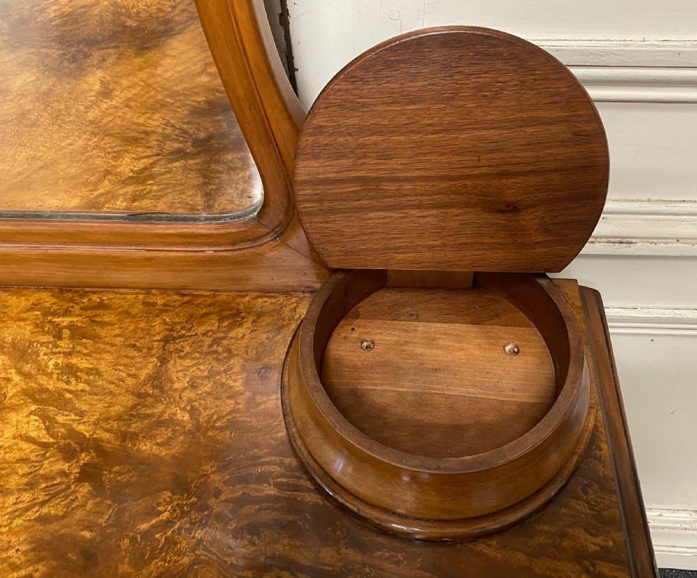 American Burr Walnut Dressing Chest View VII