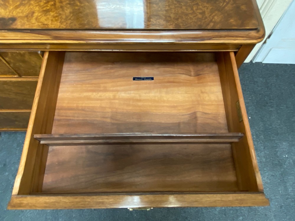 American Burr Walnut Dressing Chest View XVIII