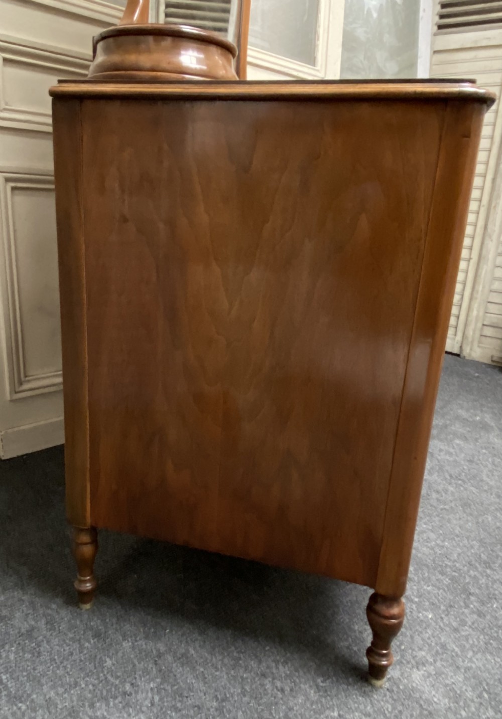 American Burr Walnut Dressing Chest View XXVI