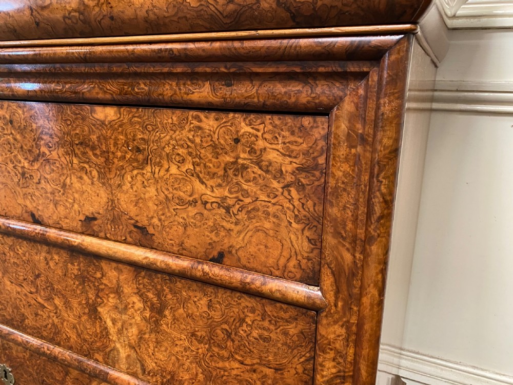 Fine Quality French Burr Walnut Chest of Drawers View XX