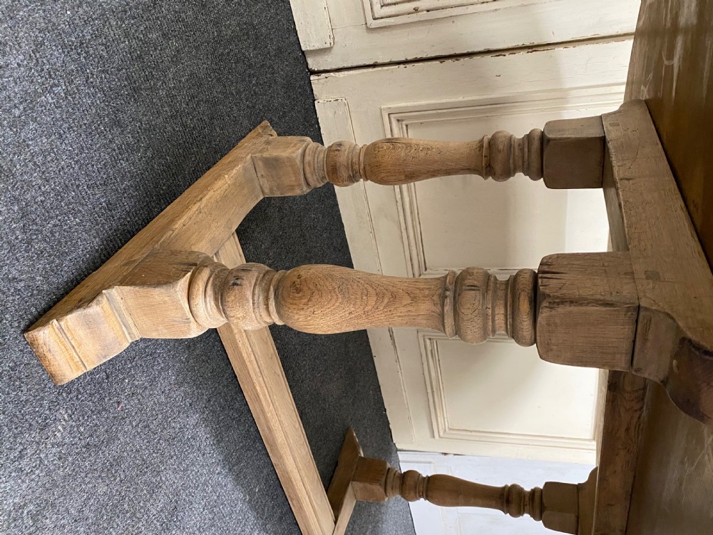 Oval Bleached Oak Farmhouse Dining Table  View VII