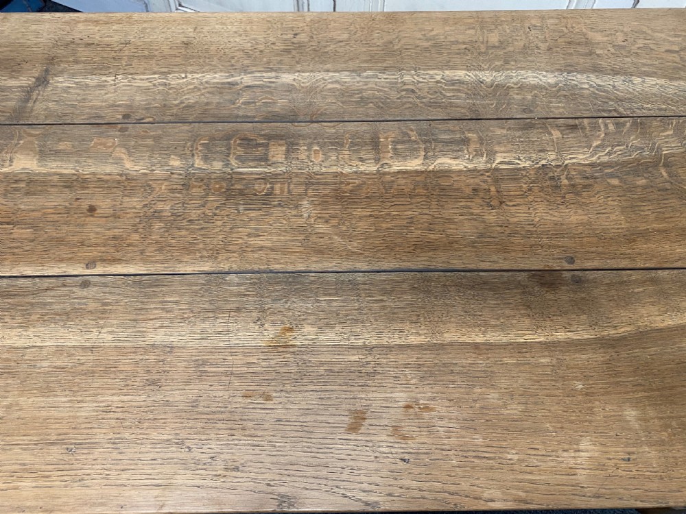 Bleached Oak Farmhouse Refectory Dining Table  View XVII