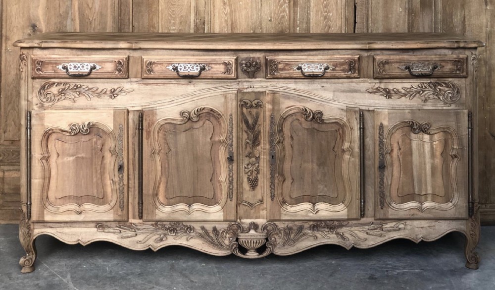 Walnut French 4 Door Sideboard 