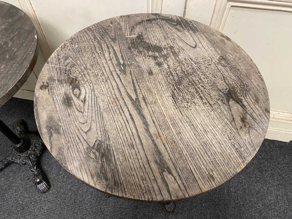 Pair Cast Iron Tables View II