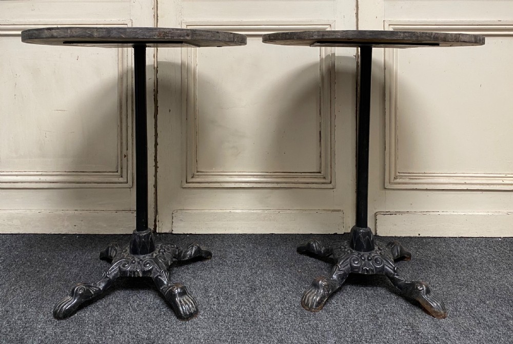 Pair Cast Iron Tables View III