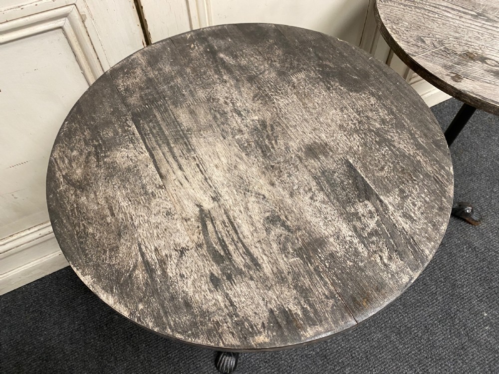 Pair Cast Iron Tables View IV