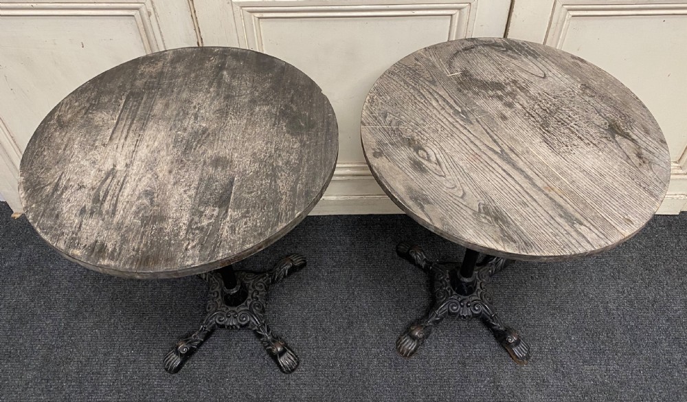 Pair Cast Iron Tables View VI