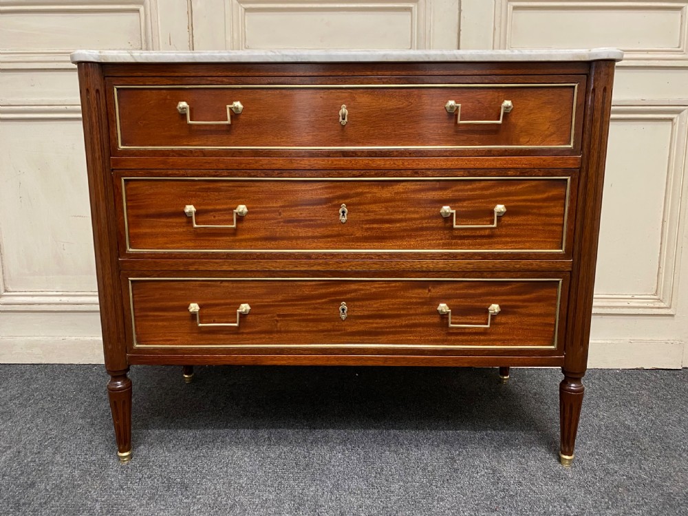 French Marble Top Chest of Drawers View V
