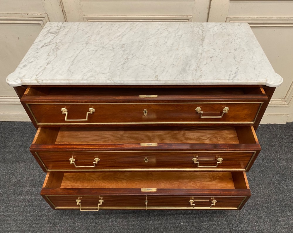 French Marble Top Chest of Drawers View VI