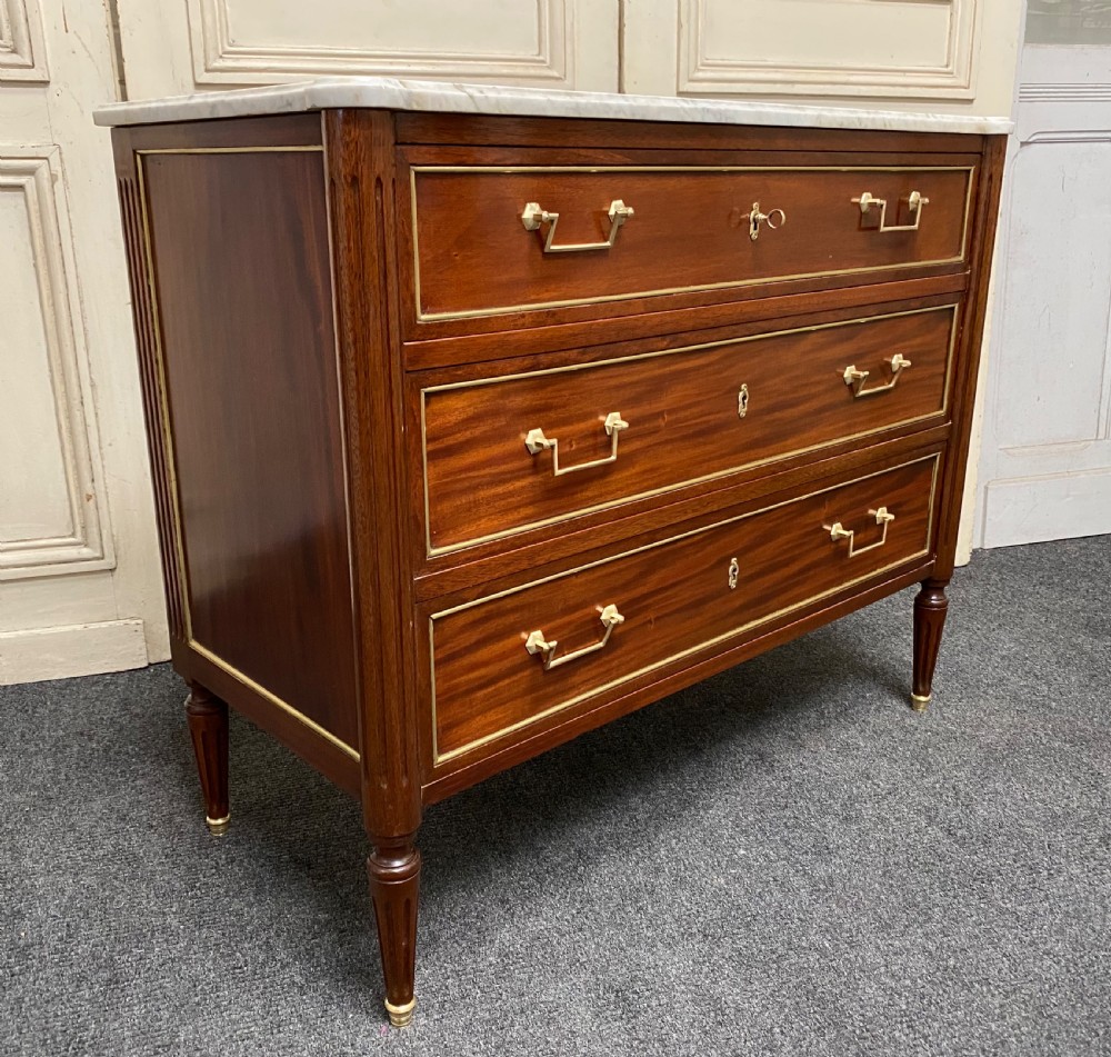 French Marble Top Chest of Drawers View VIII