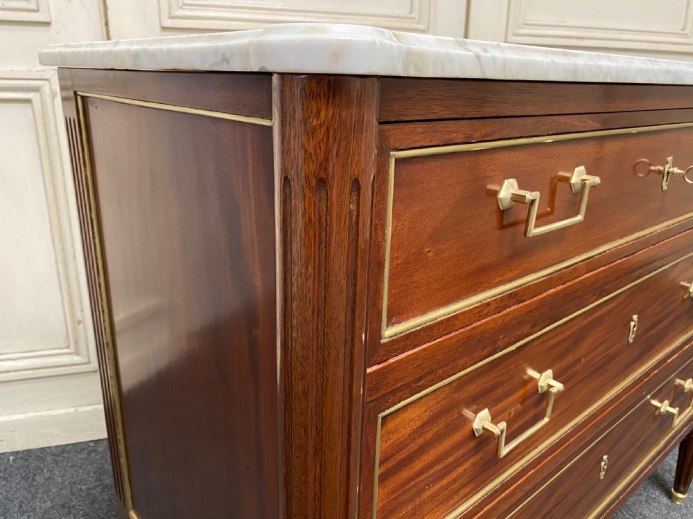 French Marble Top Chest of Drawers View X