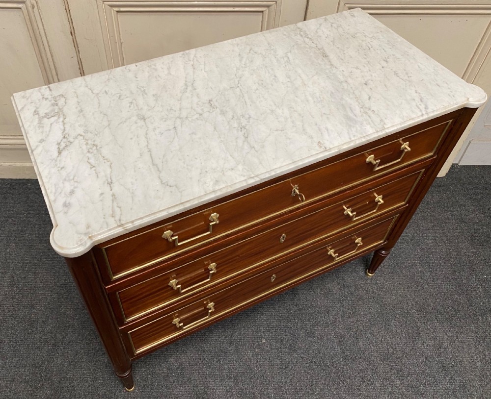 French Marble Top Chest of Drawers View XIV