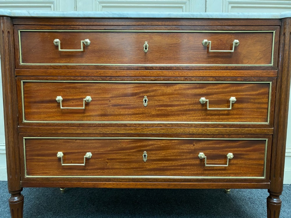 French Marble Top Chest of Drawers View XV