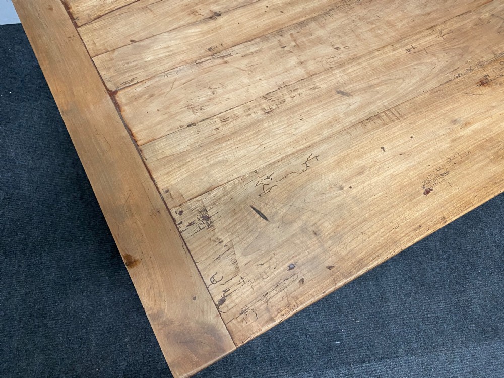 French Cherry Wood Farmhouse Dining Table  View V
