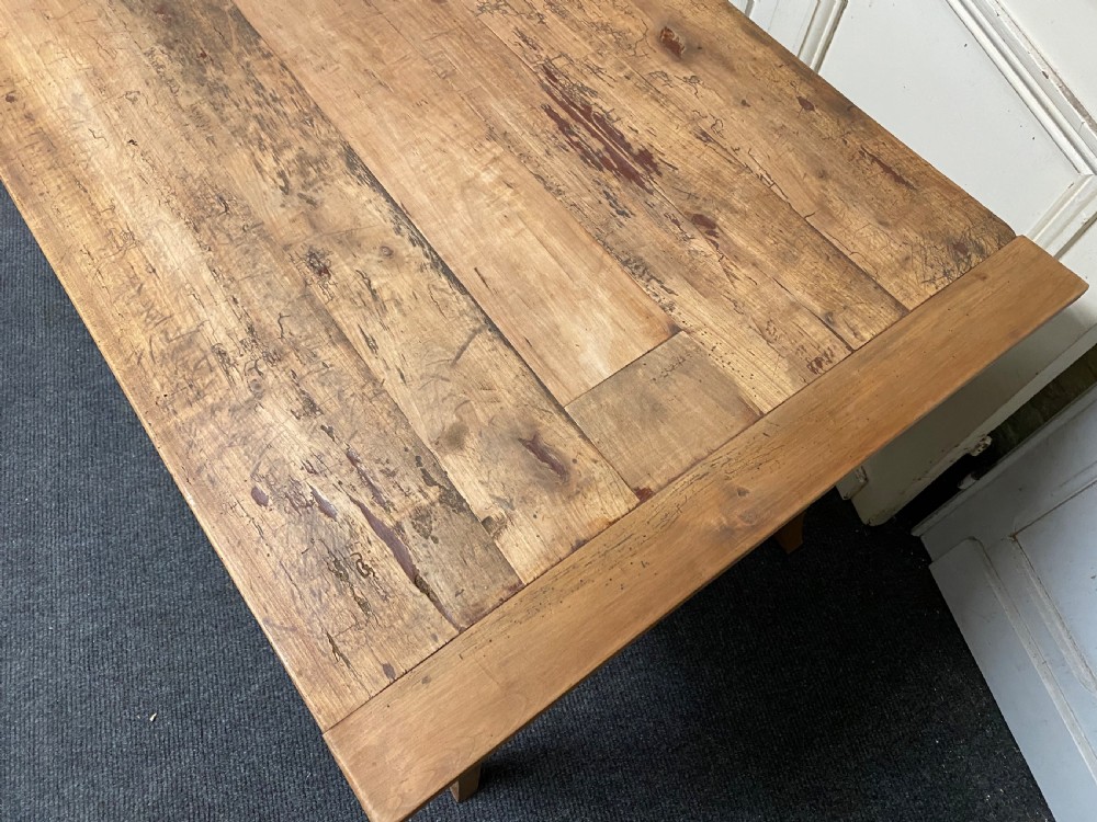 French Cherry Wood Farmhouse Dining Table  View IX