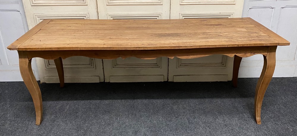 French Cherry Wood Farmhouse Dining Table  View X
