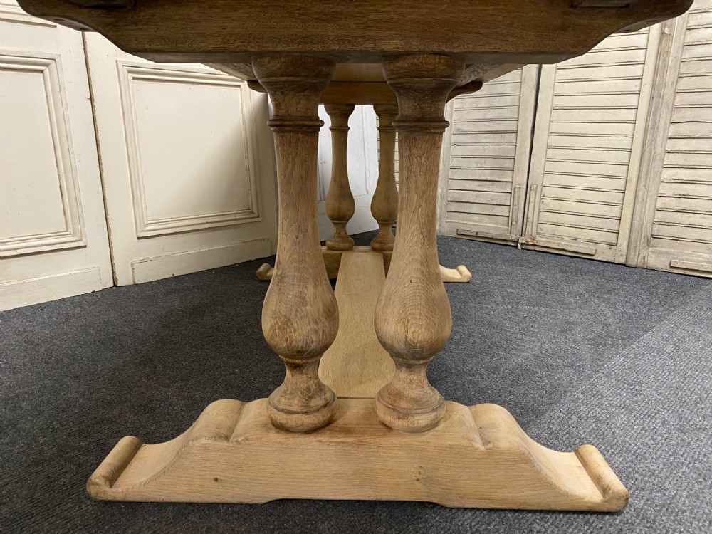 French Farmhouse Bleached Oak Table View VII