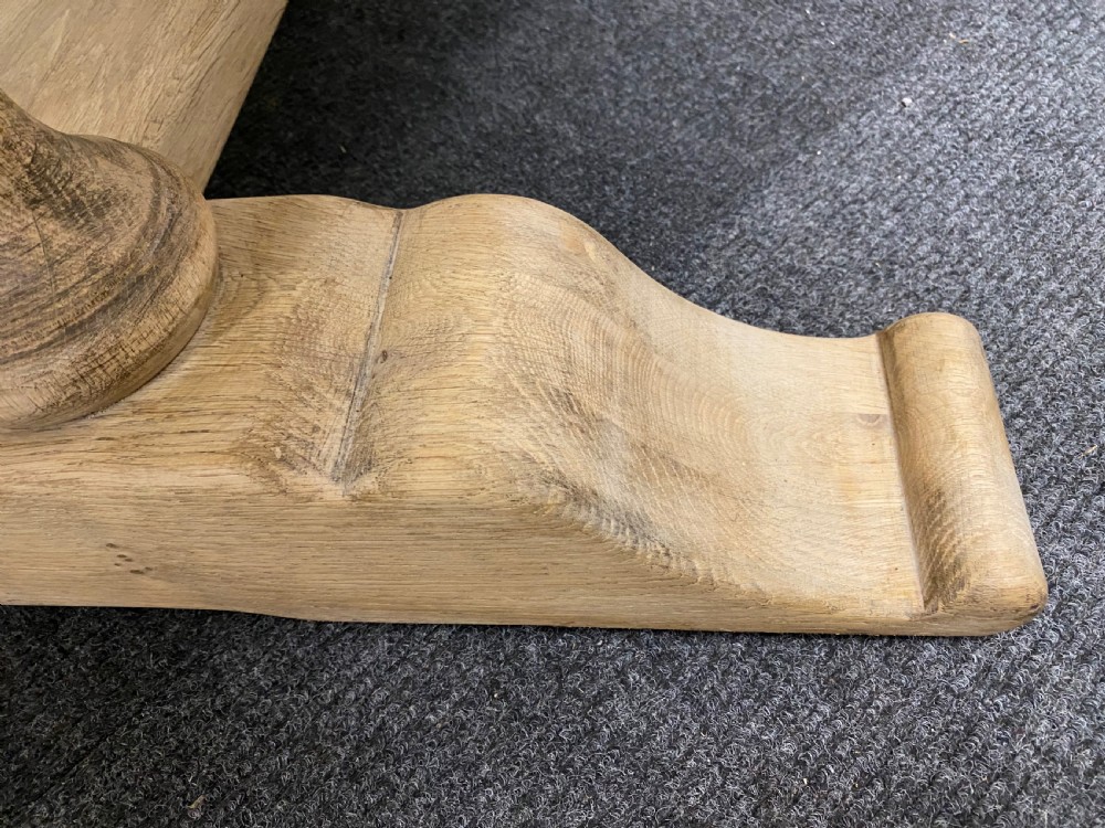 French Farmhouse Bleached Oak Table View XI