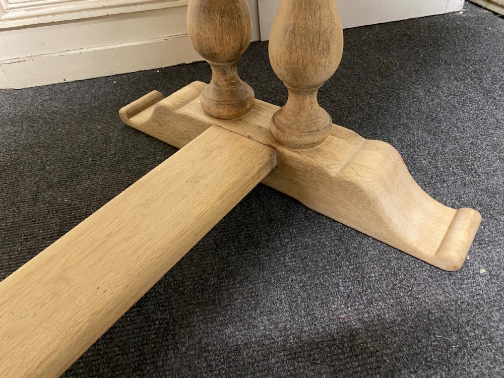 French Farmhouse Bleached Oak Table View XVII