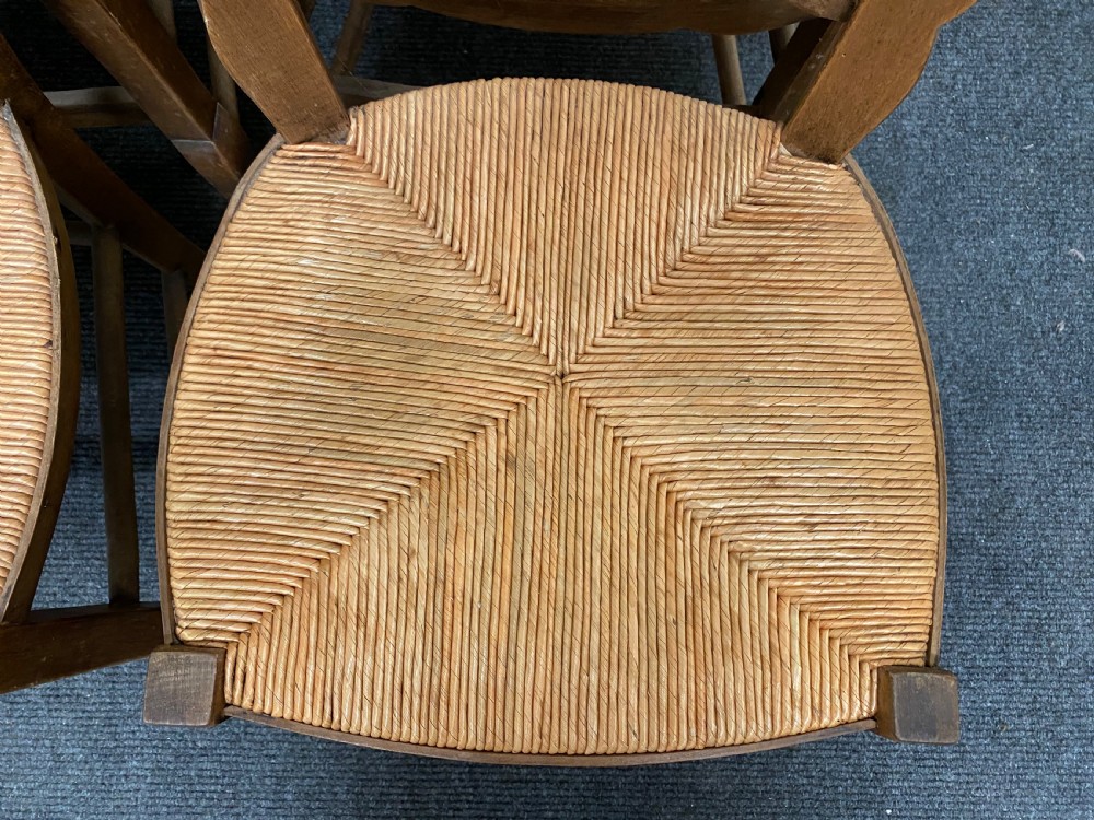Set 6 French Ladder Back Chairs View V
